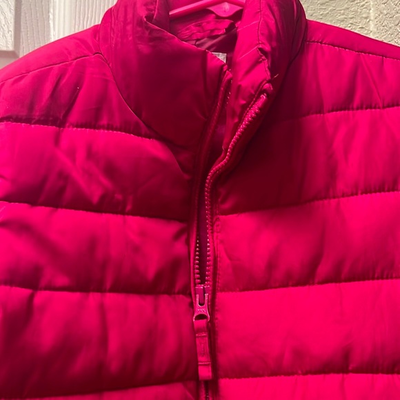 Kids hot pink puffer jacket MED - Picture 2 of 6